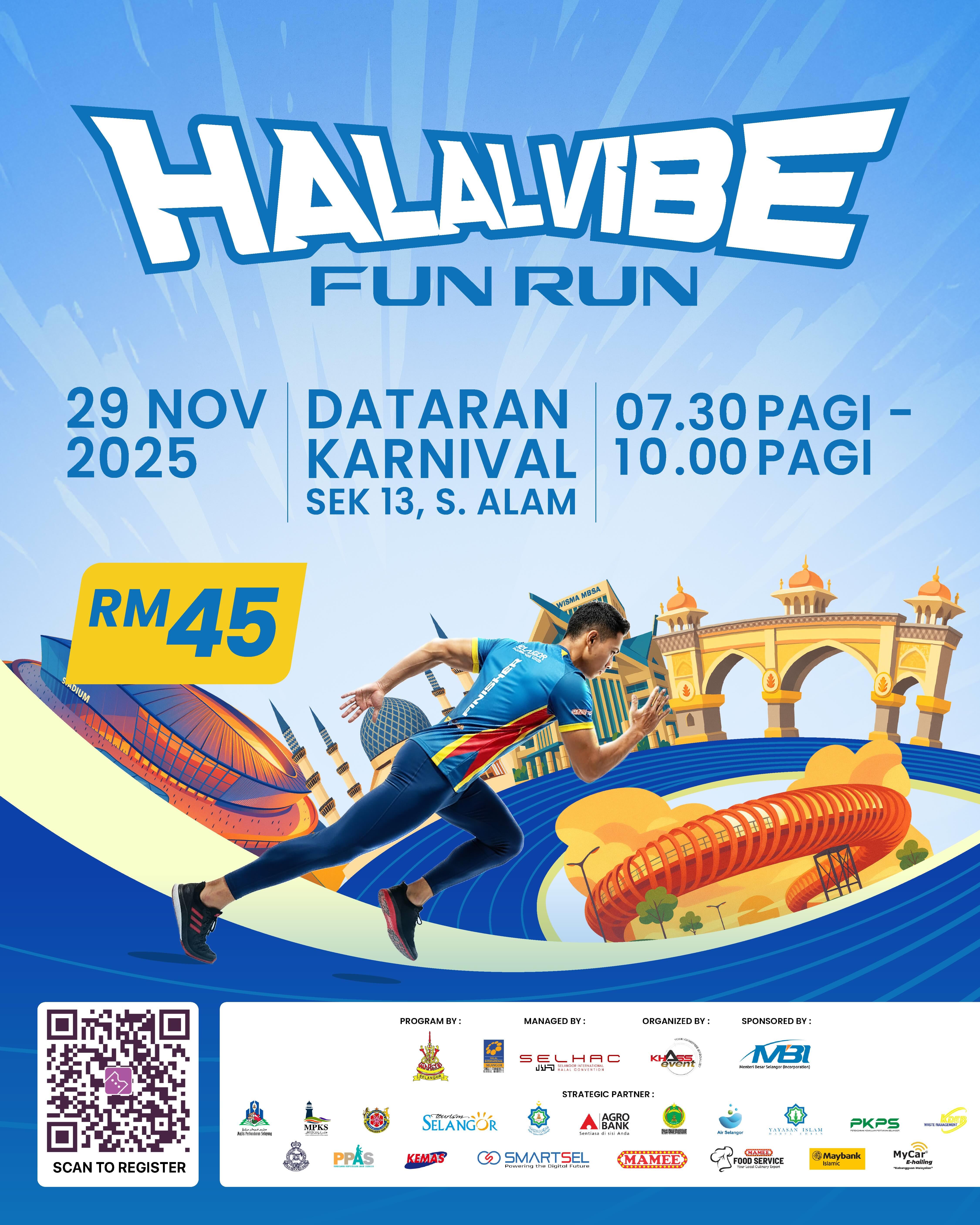 Halalvibe Fun Run banner